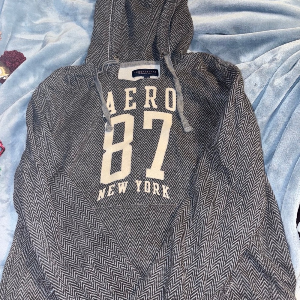 Gray Aero 87 New York Sweatshirt Hoodie